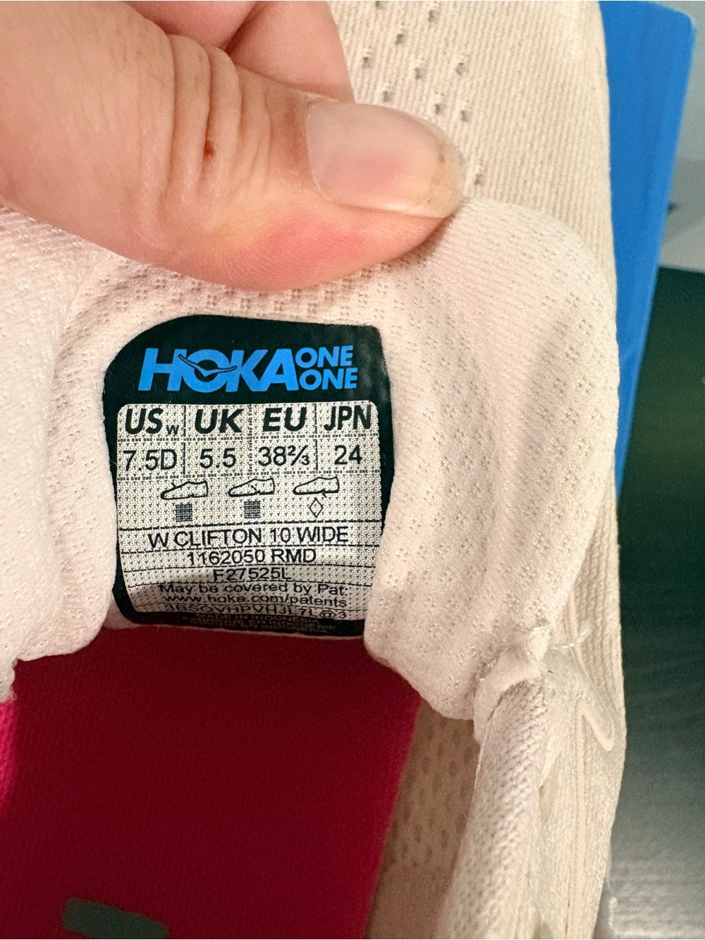 Hoka Clifton 10 | color: Rose Cream / Dried Rose | size: 7.5 wide - Picture 5 of 6